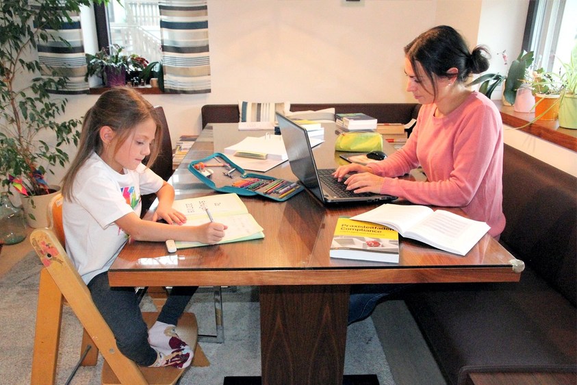 Studying with a child - learning together