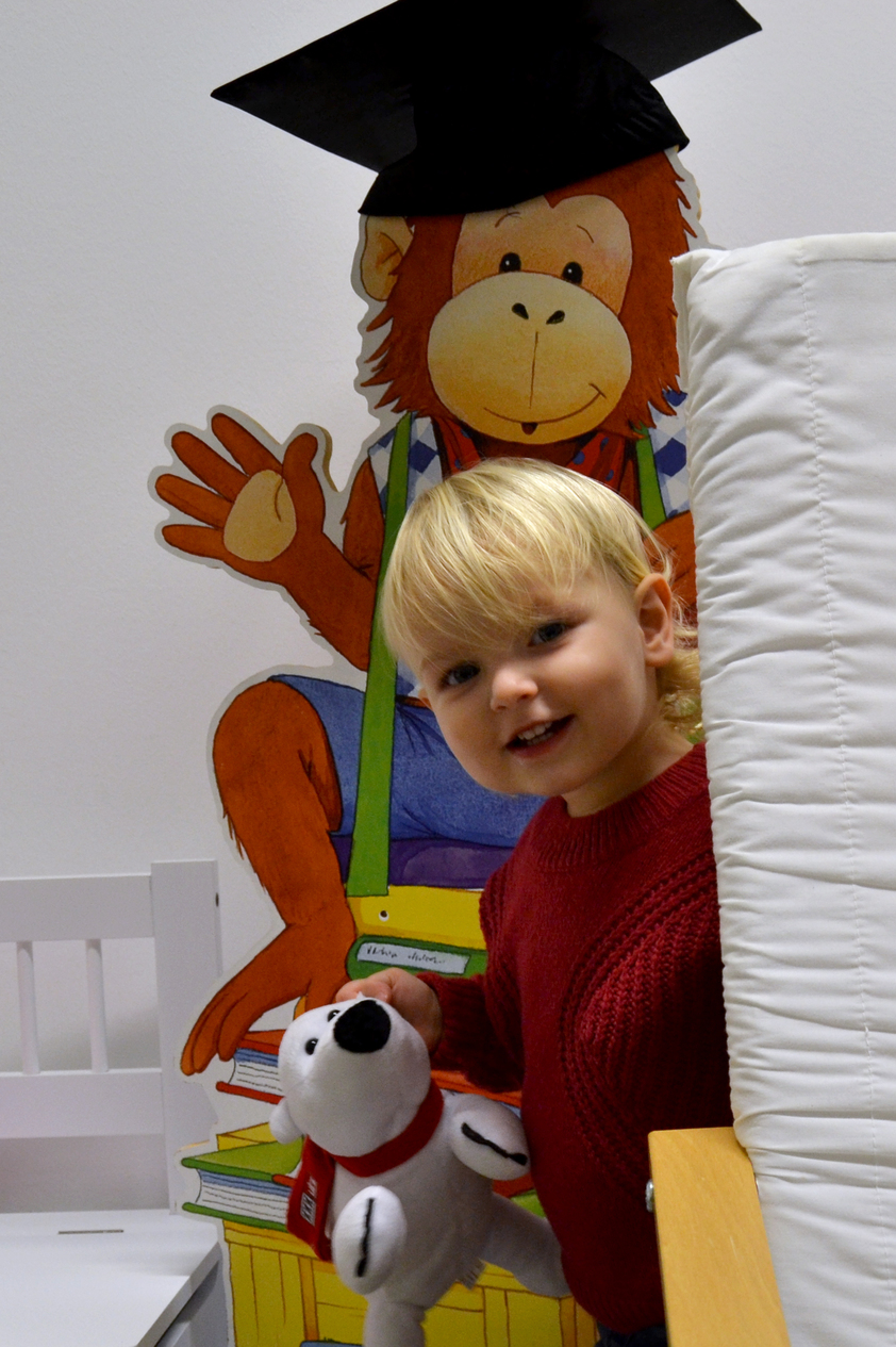 Annemarie im Eltern-Kind-Raum