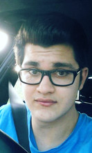 Student Dominic Tockner in the car