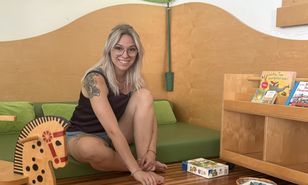 Jaqueline Moser im Kindergarten