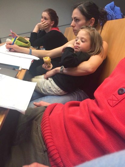 Studying with a child - Child and lessons